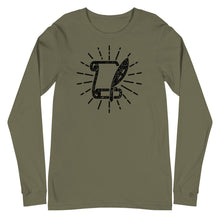 Load image into Gallery viewer, The Scribe - Unisex T-Shirt: Long-Sleeve