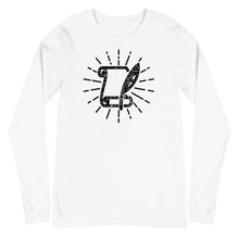 Load image into Gallery viewer, The Scribe - Unisex T-Shirt: Long-Sleeve