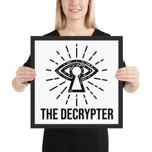 Load image into Gallery viewer, The Decrypter - Framed Poster: Photo
