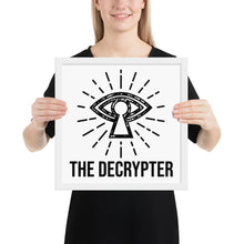 Load image into Gallery viewer, The Decrypter - Framed Poster: Photo
