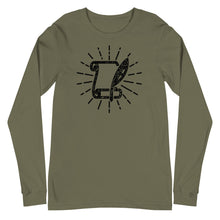 Load image into Gallery viewer, The Scribe - Unisex T-Shirt: Long-Sleeve
